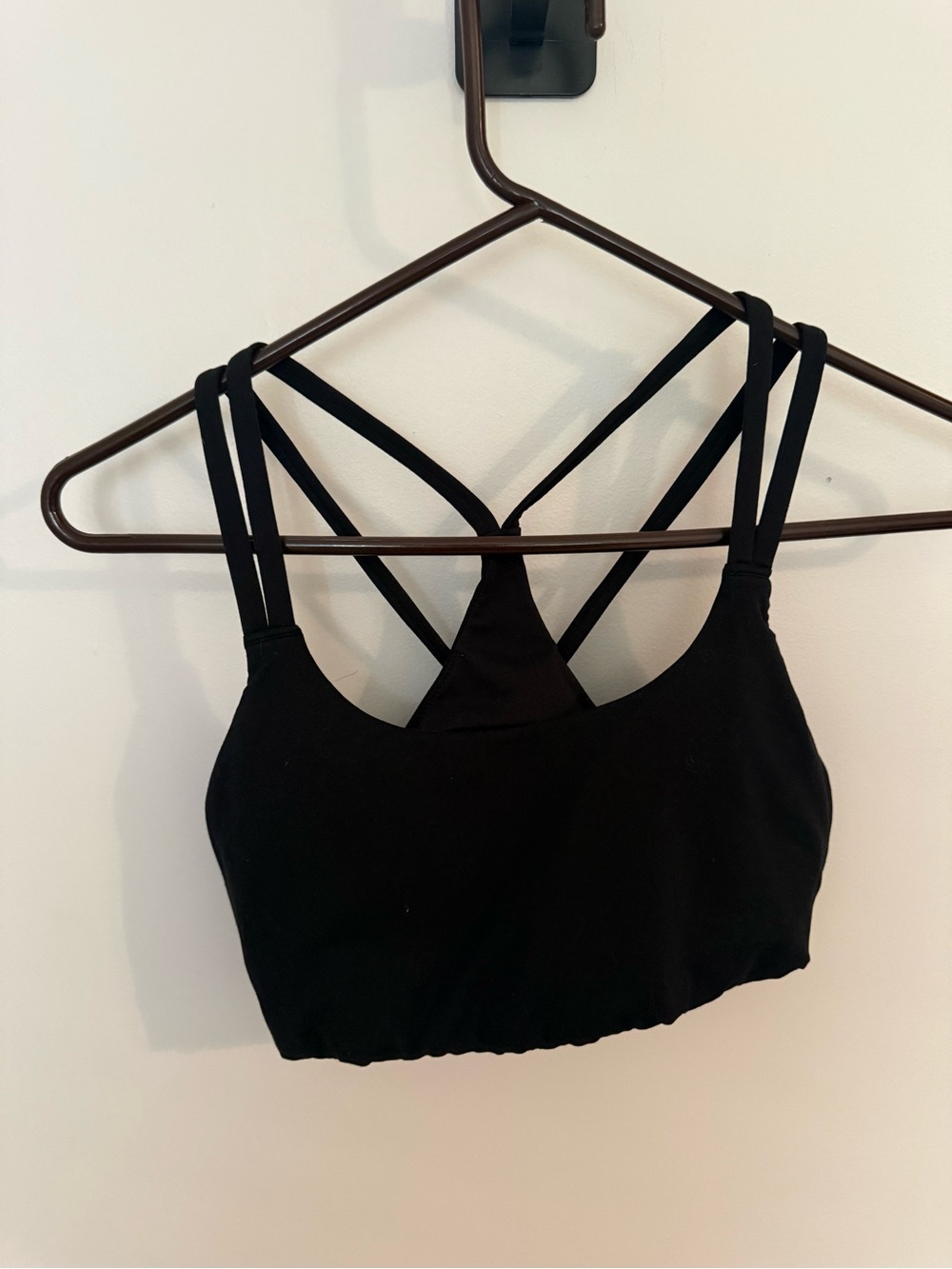 Fabletics Black Double-Strap Crisscross Sports Bra